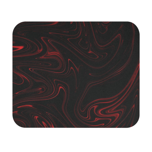 Sleek Red Marble Mousepad – Modern Desk Upgrade