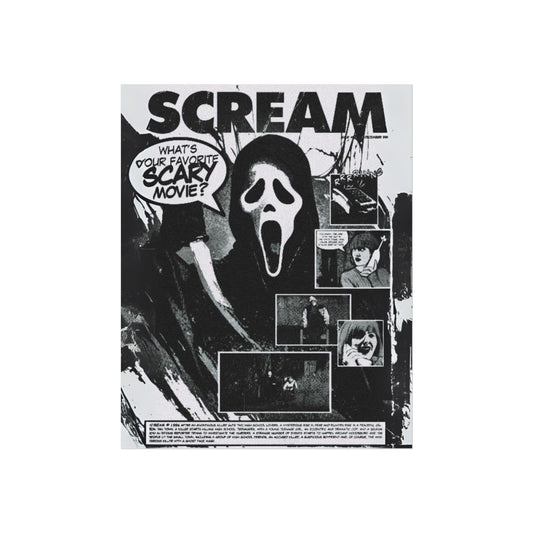 Ghostface Horror Poster – Exclusive Scream Wall Art